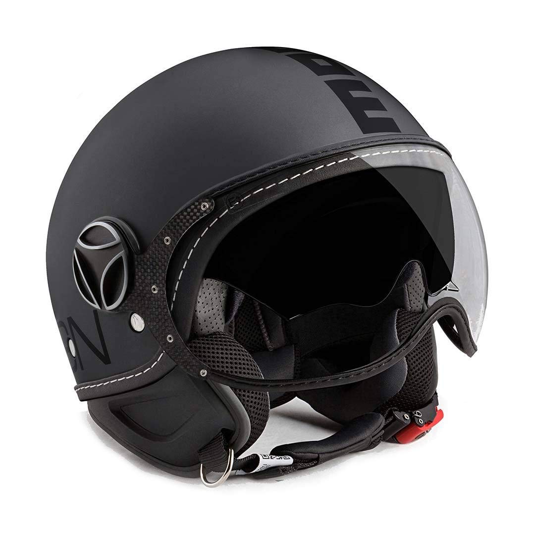 MOMODESIGN Fgtr Evo Motosiklet Kaskı Mono Açık Kask Titanium Frost